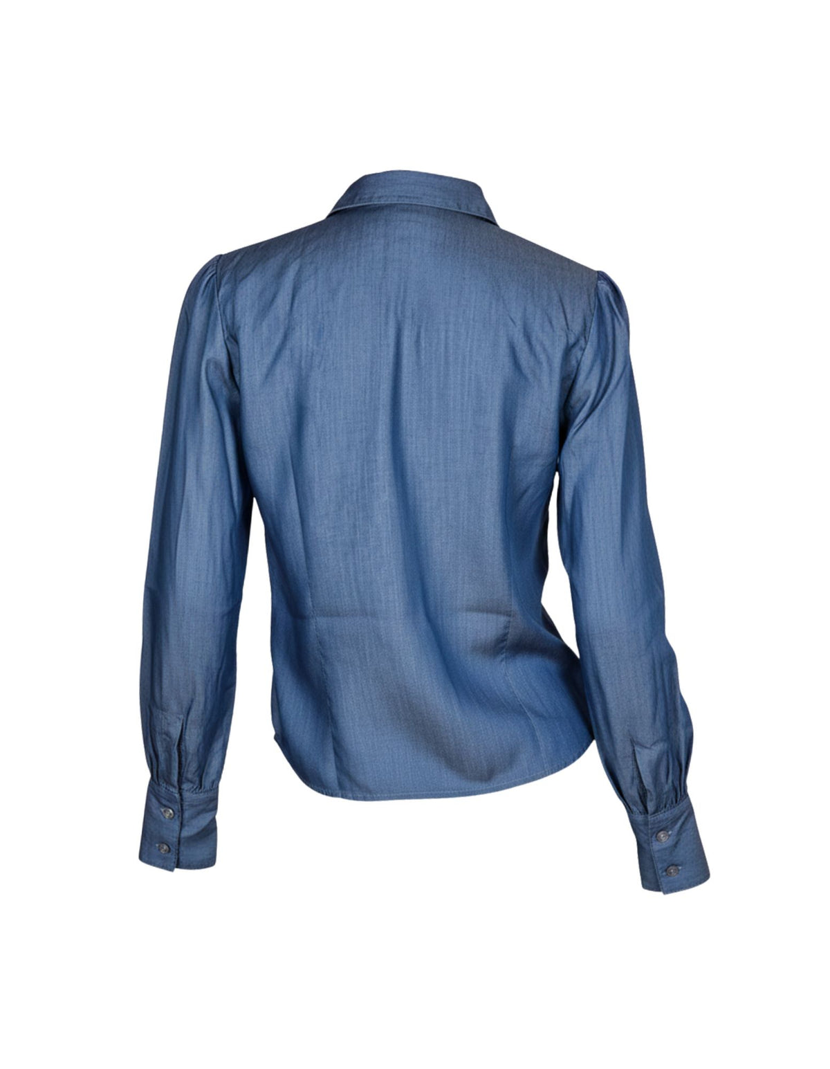 Blue shirt on a white background
