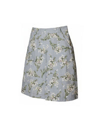 Floral patterned skirt on a white background