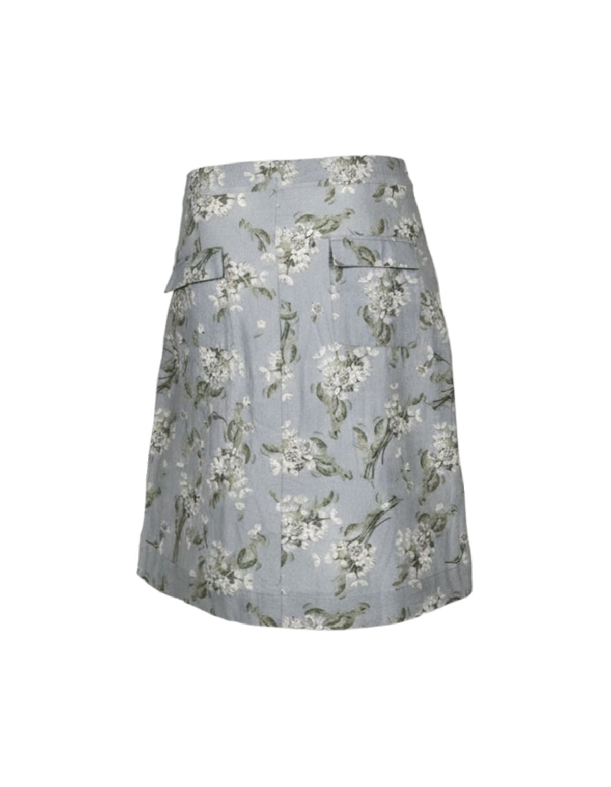 Floral patterned skirt on a white background