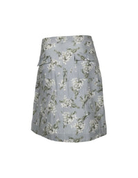 Floral patterned skirt on a white background