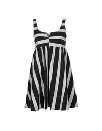 Felicity Dress Liquorice in Linen