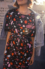 Annie Dress Terrazzo in Cotton