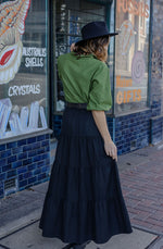 Camila skirt Black in Cotton Cord