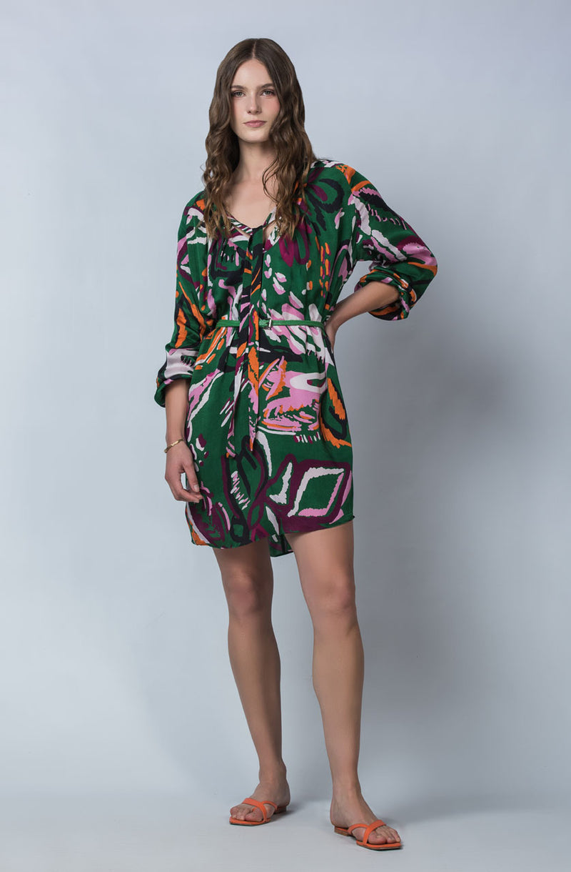 Georgia dress - Green Wild Thing