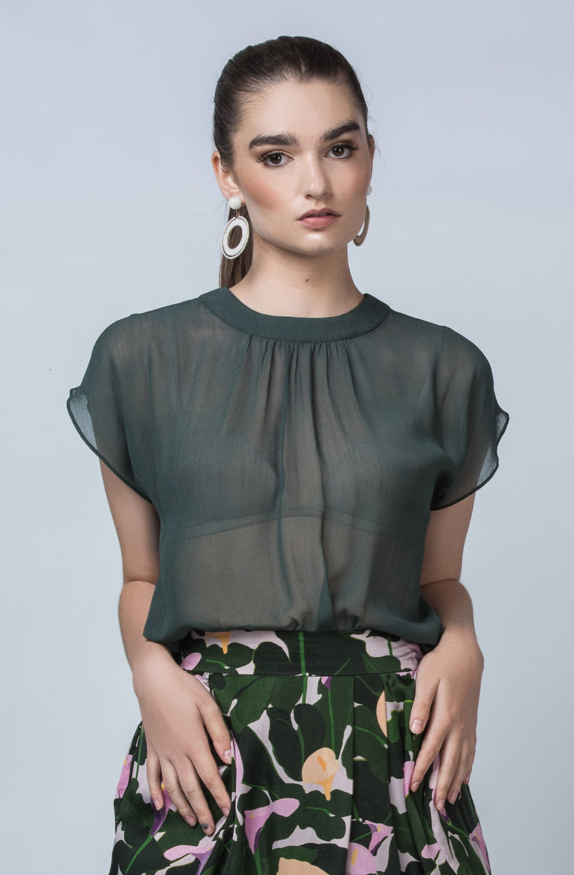 Ophelia Top - Evergreen